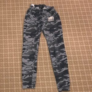 camo print roots sweatpants.